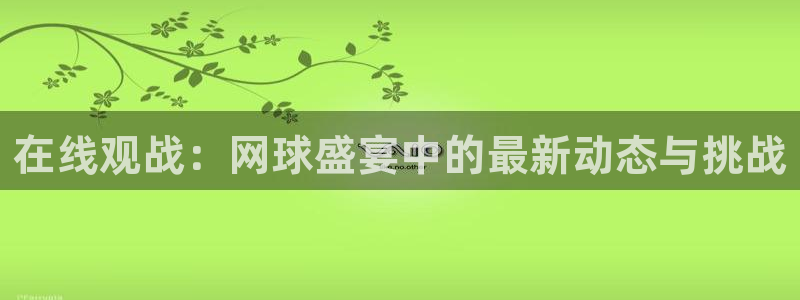 在线观战：网球盛宴中的最新动态与挑战